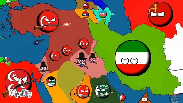 The History Of Middle East ( 1700 - 2021 ) | COUNTRYBALLS