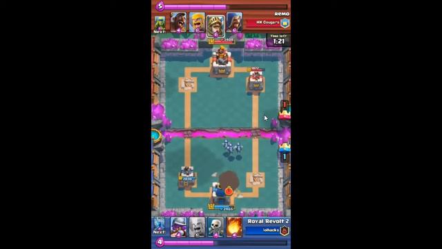 Clash Royal REMO HK cougars getting crushed lv 6 v lv8 kings смотреть онлайн
