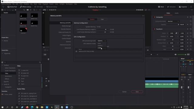 How to Fix Davinci Resolve 16 "The GPU failed to perform image processing due to an error" смотреть онлайн