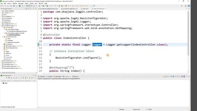springboot log4j logging | log4j | log4j with springboot | springboot log4j demo | okay java смотреть онлайн