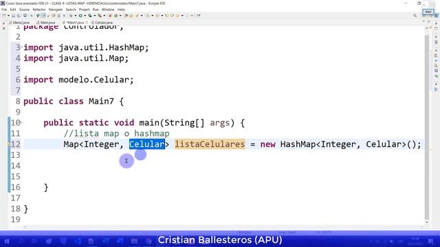 Listas Map y HashMap con Objetos Celulares en JAVA PARTE 1/4 смотреть онлайн