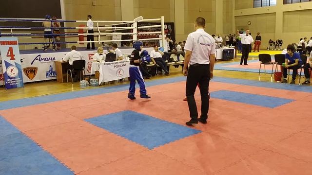 Первенство России, Адамия Георгий (синий угол) Маркитан Александр (красный угол) лайтконтакт 2 раун