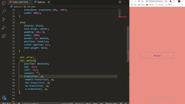 CSS Button With Animated Border | How to make animated border with HTML & CSS смотреть онлайн