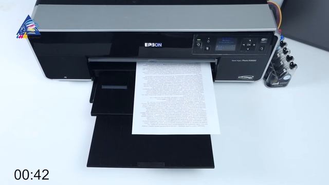 Epson R3000: тест на скорость печати текста. Режим "ТЕКСТ" смотреть онлайн