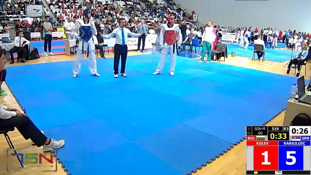 520- Karajlovic, Ivan, SRB vs. Kolev, Yordan, BUL 1:0 смотреть онлайн
