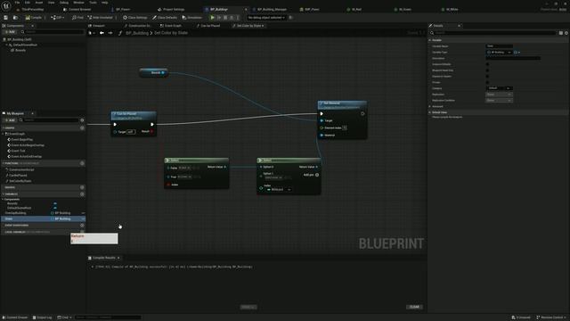 Система строительства в Unreal Engine 5 №3 покраска объектов строительства (UE5) смотреть онлайн