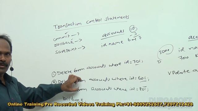 Oracle || Transaction control statements by Siva смотреть онлайн