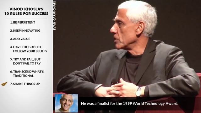 "With Enough Persistence, Most Things That Seem Impossible Become Possible" - Vinod Khosla смотреть онлайн