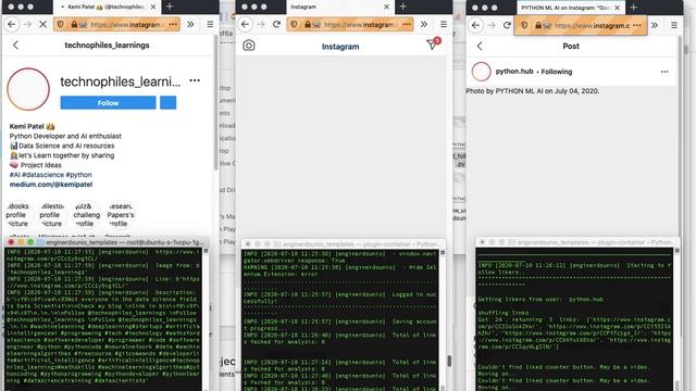Instagram Automation using Python Instapy (Subscribe & Comment for code) смотреть онлайн