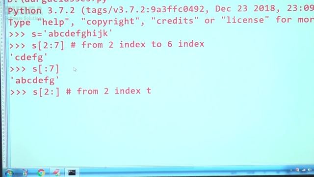 Python Strings || Slice Operator Introduction || by Durga sir смотреть онлайн