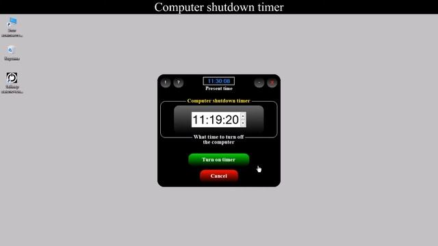 Program Computer shutdown timer смотреть онлайн