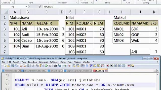 Penggunaan OUTER JOIN Pada Query Oracle Database смотреть онлайн