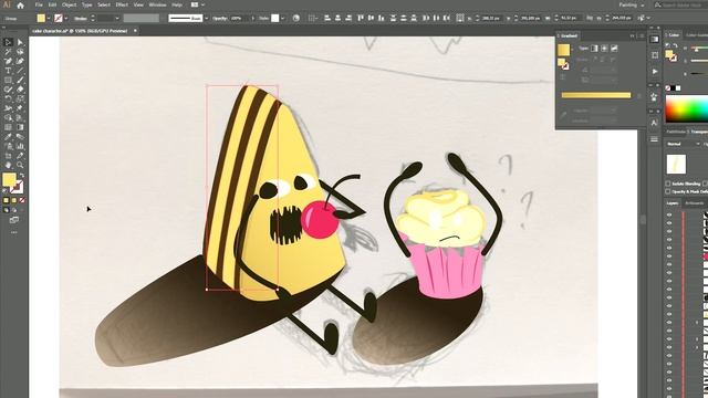 Рисую открытку на день рождения в Adobe Illustrator | Неистовый щавель смотреть онлайн