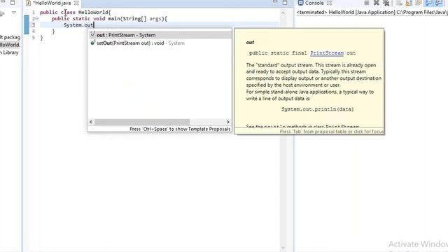 Java Program to print "Hello World" using Eclipse | First Program | Programming | Coding смотреть онлайн