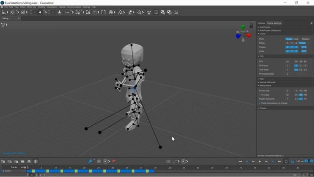 Import animation to Cascadeur (from Blender and from Mixamo) смотреть онлайн