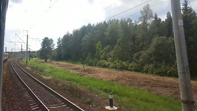 От Вырицы до Павловска из окна электропоезда смотреть онлайн