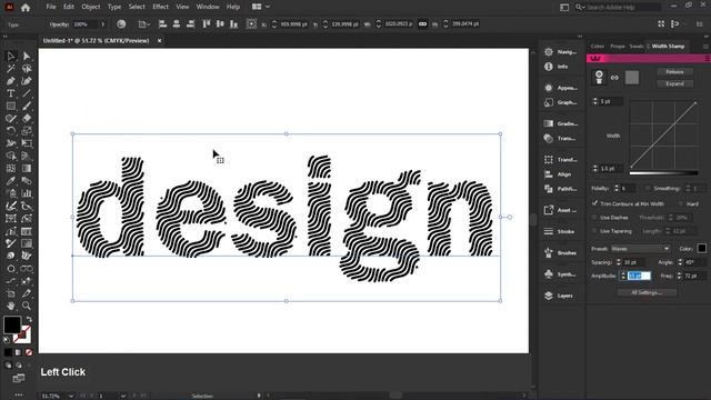 Line Text Effect in Illustrator + Astute Graphics Plugins смотреть онлайн