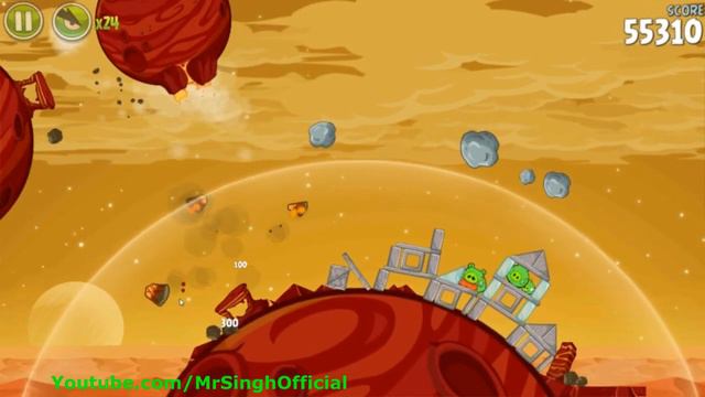 Angry Birds Space Red Planet Level 5-7 3Stars Walkthrough Highscore Angry Birds Space Red Planet 5- смотреть онлайн