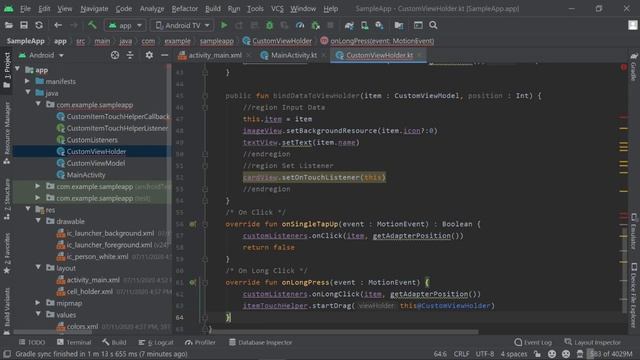 Android Studio (Kotlin) Customize Recycler View ItemTouchHelper Callback смотреть онлайн