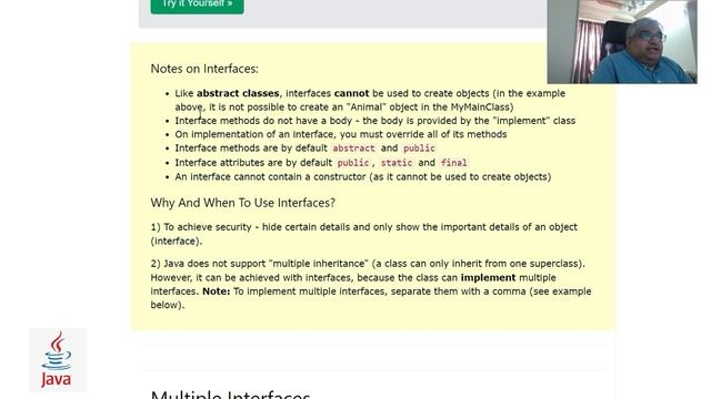 Java Interfaces - Java tutorial - w3Schools - Chapter-37 English смотреть онлайн