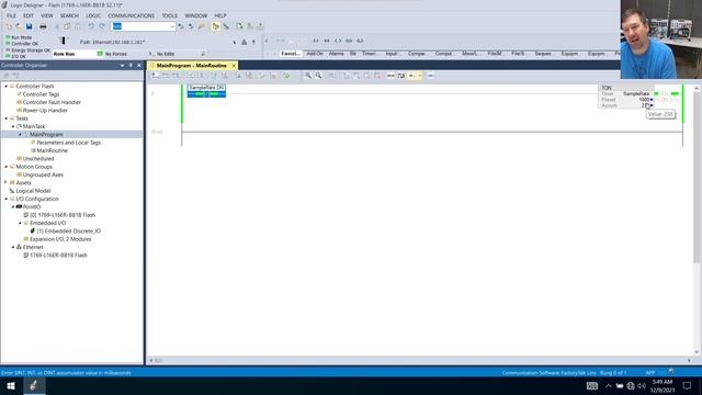 Programming a Sample Rate Timer in an Allen Bradley PLC смотреть онлайн