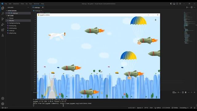 VS Code - python and game смотреть онлайн
