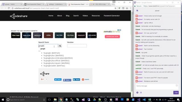 Live Coding - Creating a Font Awesome Icon Search Tool смотреть онлайн