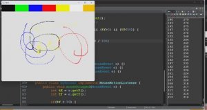 Java-2x01 «Графический редактор»  (обработка событий от «мыши»)