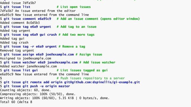 Managing issues with Git-issue (deprecated) смотреть онлайн