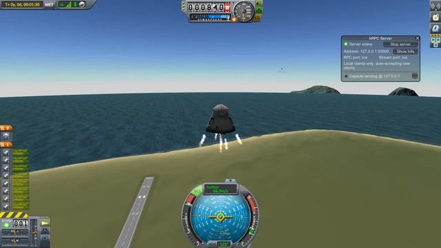 Kerbal Space Program - Fully Automatic Capsule Landing (kRPC, Python) смотреть онлайн