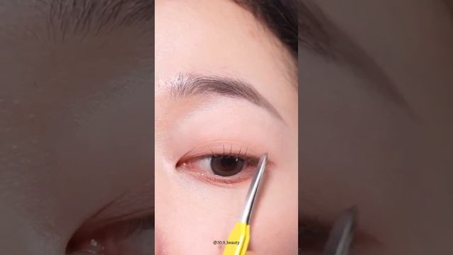 Как сделать корейские реснички♡ смотреть онлайн