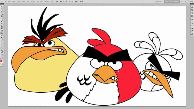 How to Color Angry Birds Rio Red, Yellow and Blue - Angry Birds Coloring Page смотреть онлайн