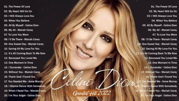 Celine Dion Best  Songs Greatest Hits - Top Songs of Celine Dion - Celine Dion playlist Hits