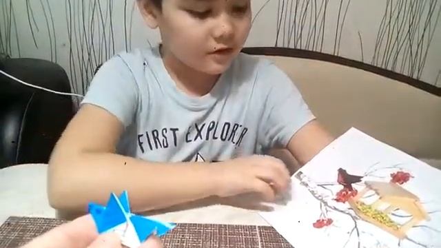 Аппликация скворечник из бумаги по технике оригами смотреть онлайн