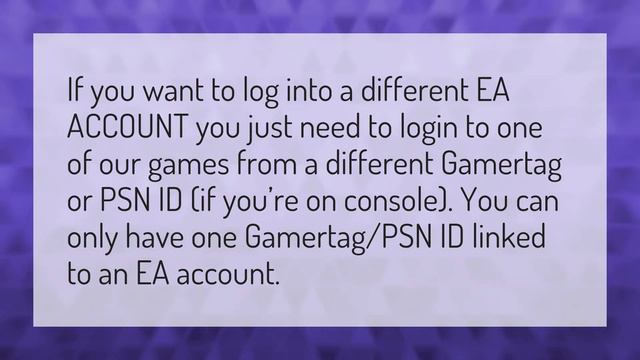 How do I sign into a different EA account on ps4? смотреть онлайн