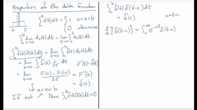 Properties Of The (Dirac) Delta Function