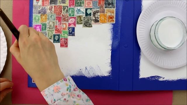 Decoupage Ring Binder - diy binder cover - Decoupage Tutorial - Decoupage for beginners смотреть онлайн