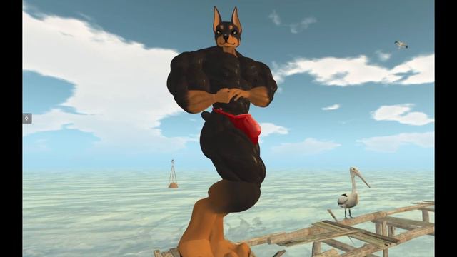 Doberman-Muscle-Furry Muscle