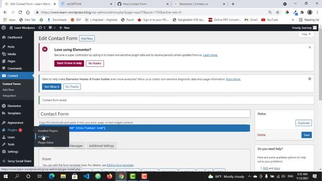 Adding reCaptcha to Contact Form 7 смотреть онлайн