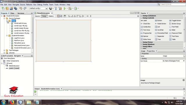 Add a Image of JFrame in java Swing using Netbeans смотреть онлайн