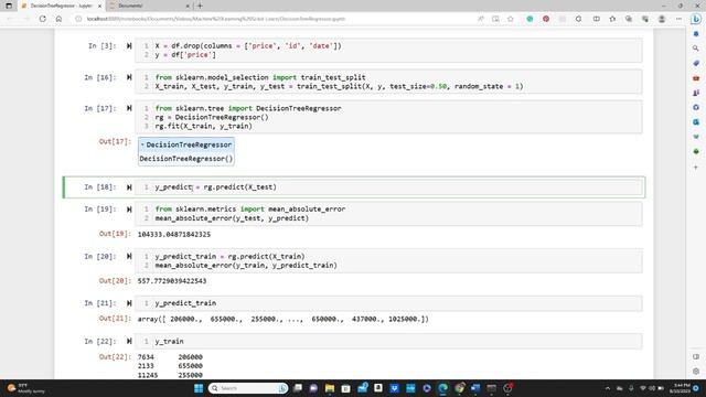 Decision Tree Regressor in Python - sklearn смотреть онлайн