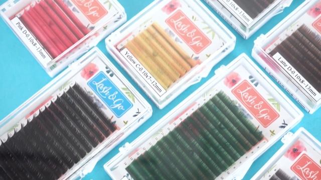 Омбре ресницы Lash&Go 16 линий (Синий)