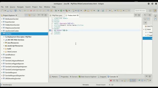 Java Servlet Filter Simple Example -21 смотреть онлайн