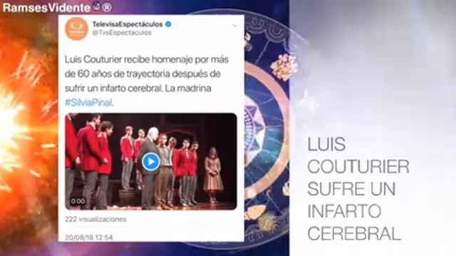 Actor Luis Couturier sufre infarto cerebral смотреть онлайн