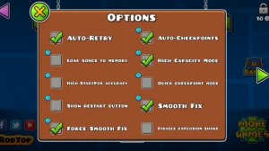 Настройка для телефона | Geometry Dash