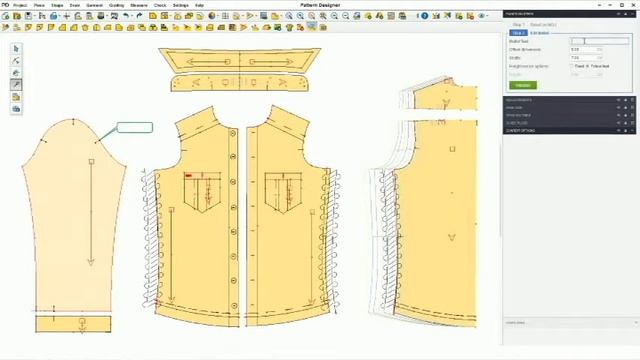 Yin CAD Pattern Designer X17 Pattern Sketch & Info смотреть онлайн