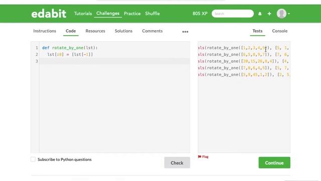 Python Function: Rotate the List by One смотреть онлайн