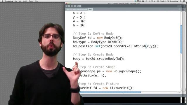 5.5: Adding Box2D to Processing Sketch Part 2 - The Nature of Code смотреть онлайн