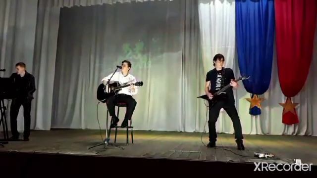 Группа Мистика выступление на концерте в Доме Культуры на 23 февраля! смотреть онлайн