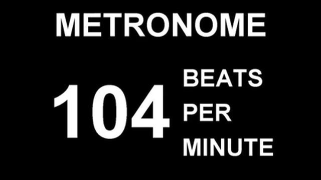 METRONOME 104 BPM (BEATS PER MINUTE) смотреть онлайн